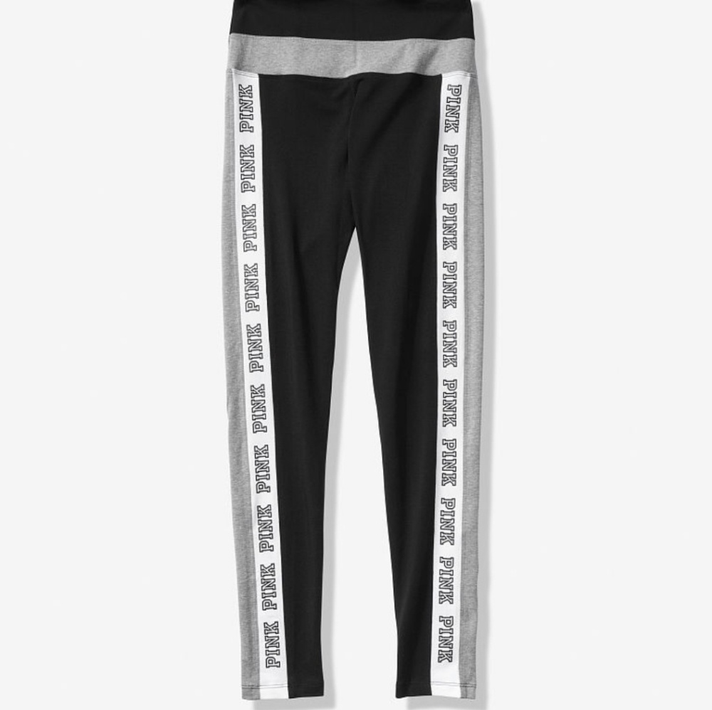 SOLD Pink Victoria Secret leggins cotton size M - Picture 2 of 2